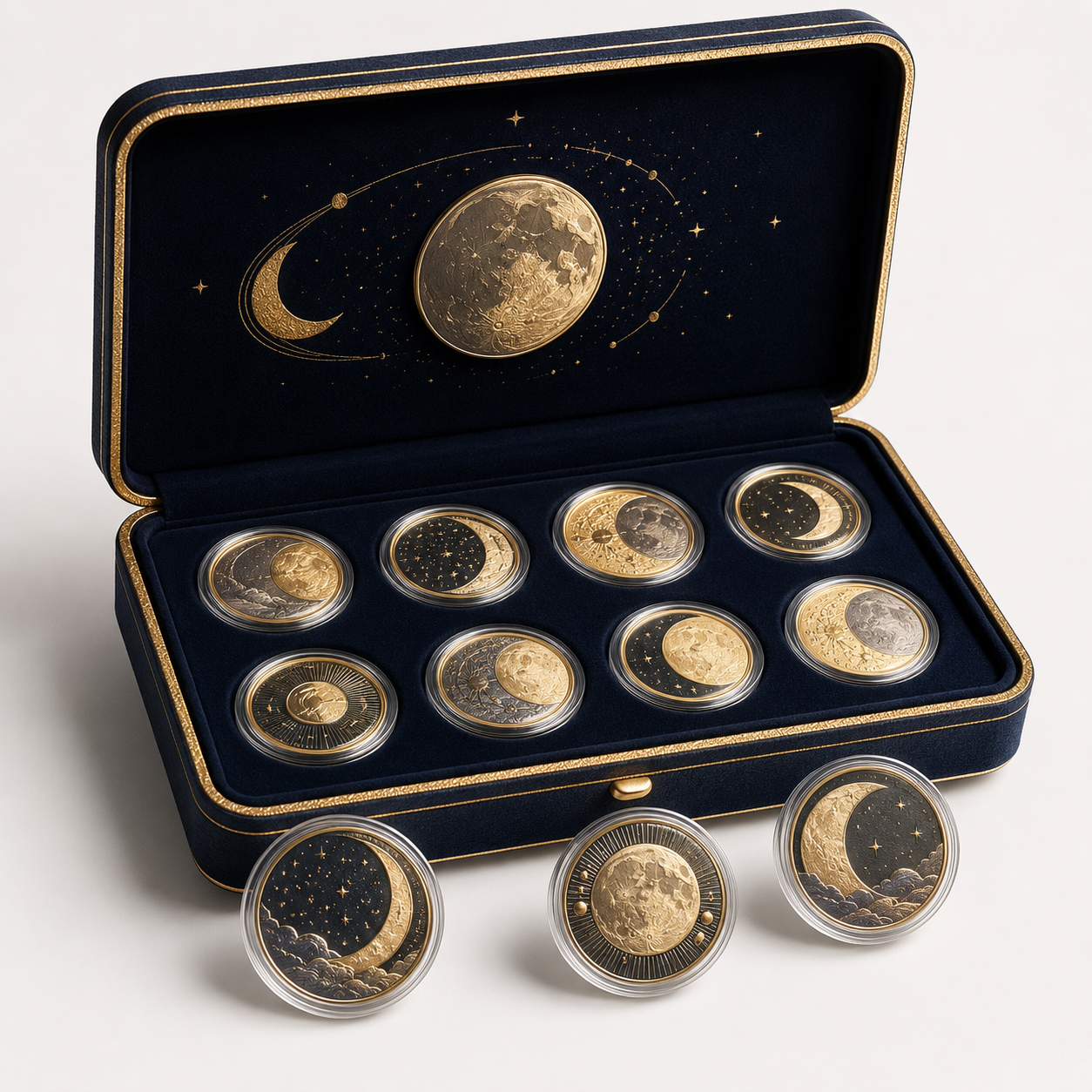 Aureli Mint Gilded Lunar Coin Set