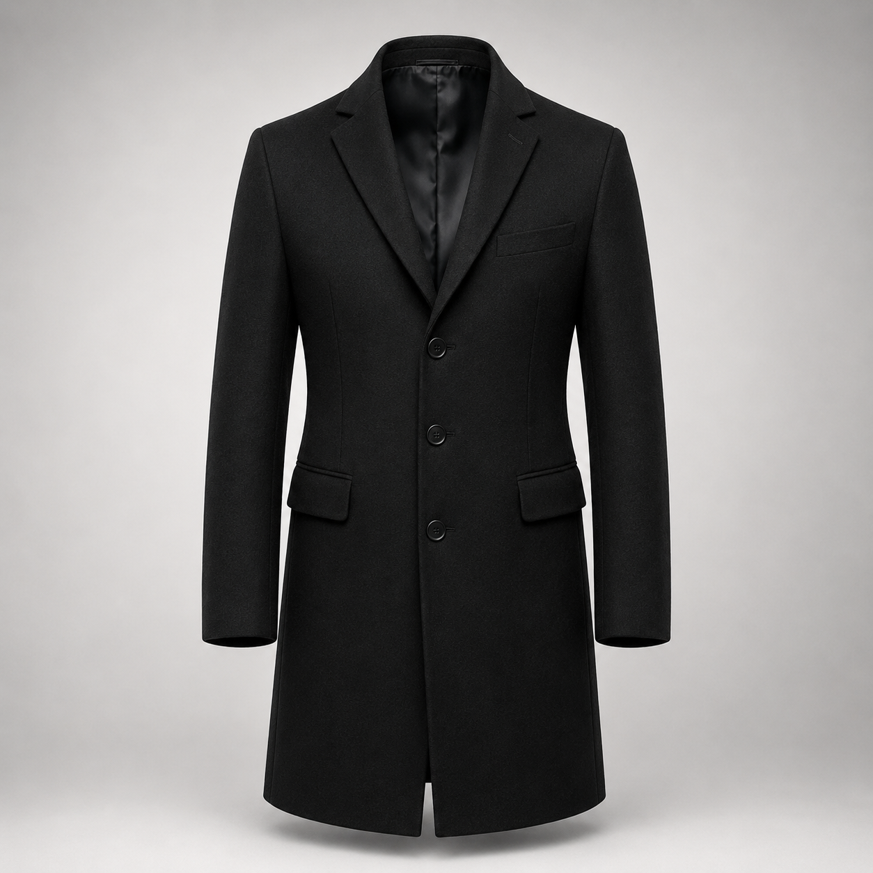 Ombra Milano Tailored Noir Coat