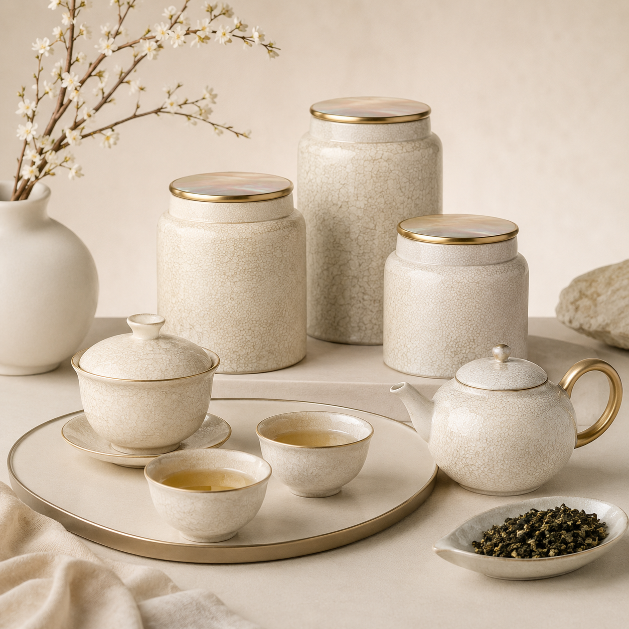 Solenne Pearl Tea Ceremony Set