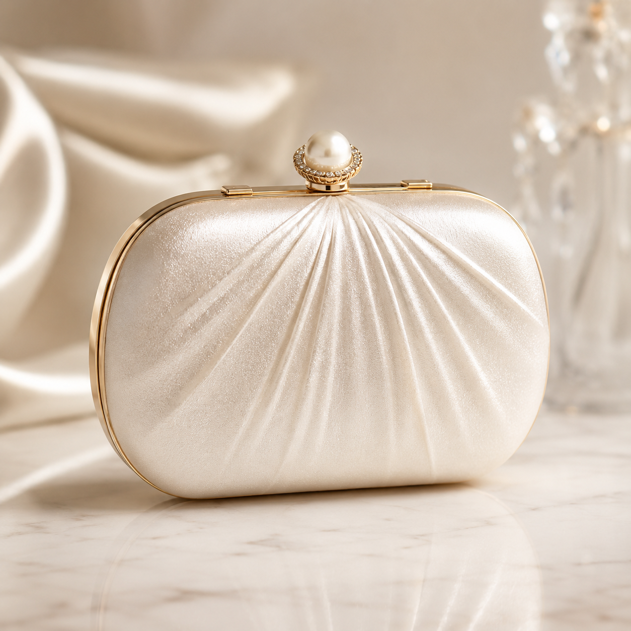 Solenne Pearl Evening Clutch