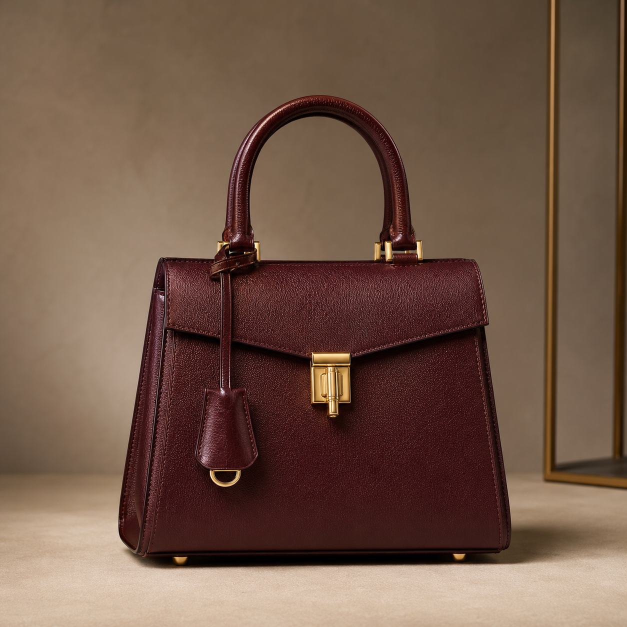 Maison Luxe Gold Signature Bag