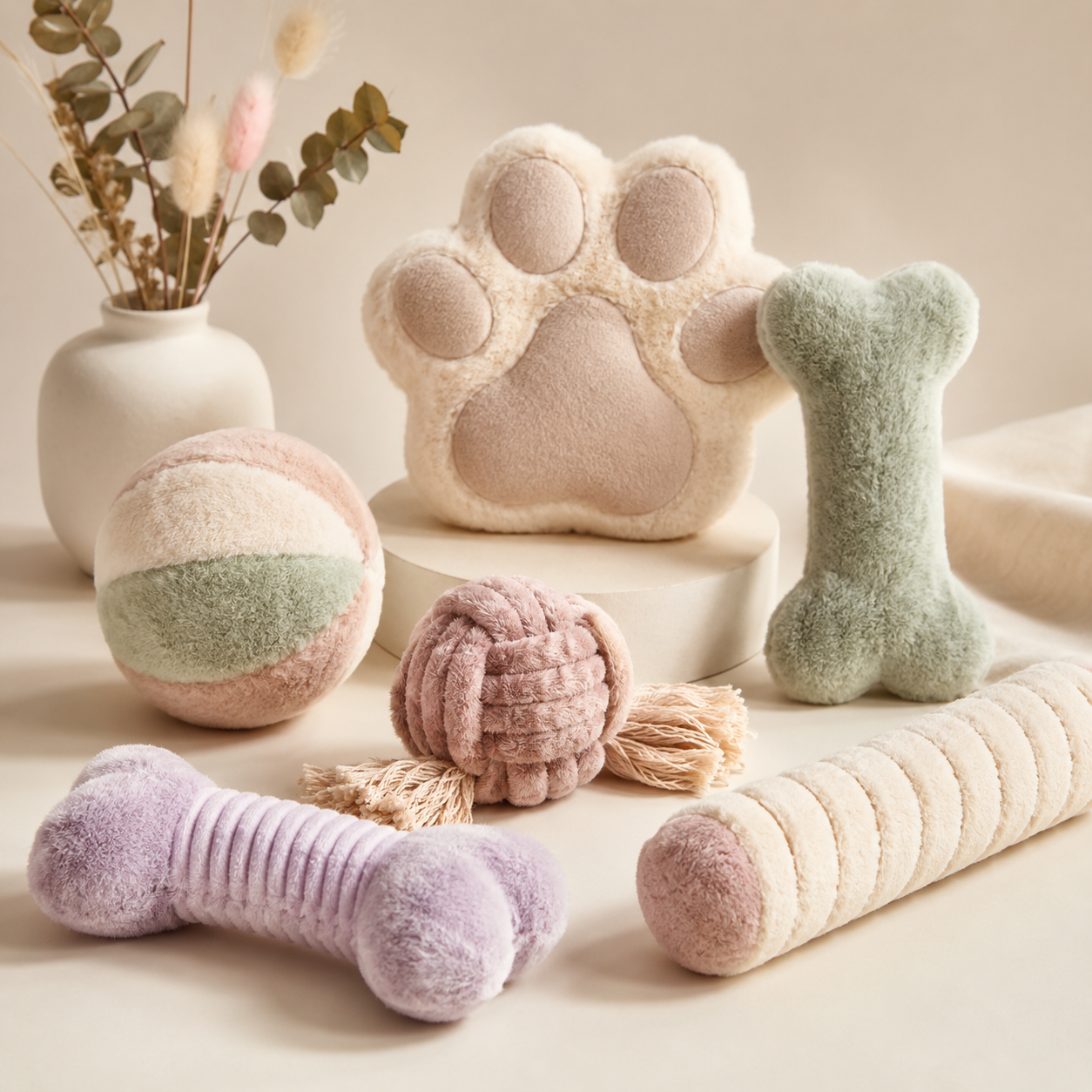 Toymora Plush Paw Toy Set