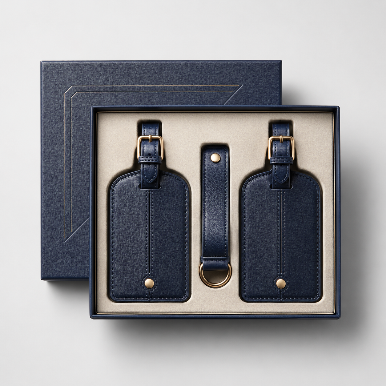 Meridian House Sapphire Luggage Tag Set